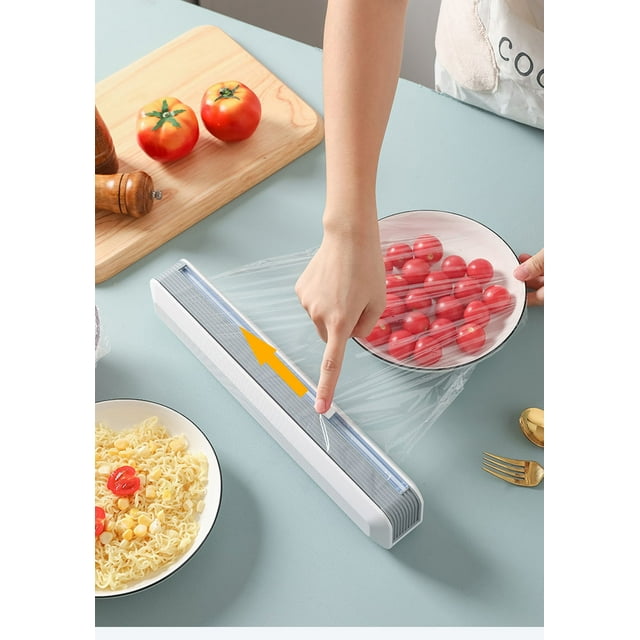Danhjin Cutter Cutter Plastic Film Cutter Magnetic Suction Refrigerator Household Wall Mounted Kitchen Tear Large Roll Disposable Plastic Film Cutting Box