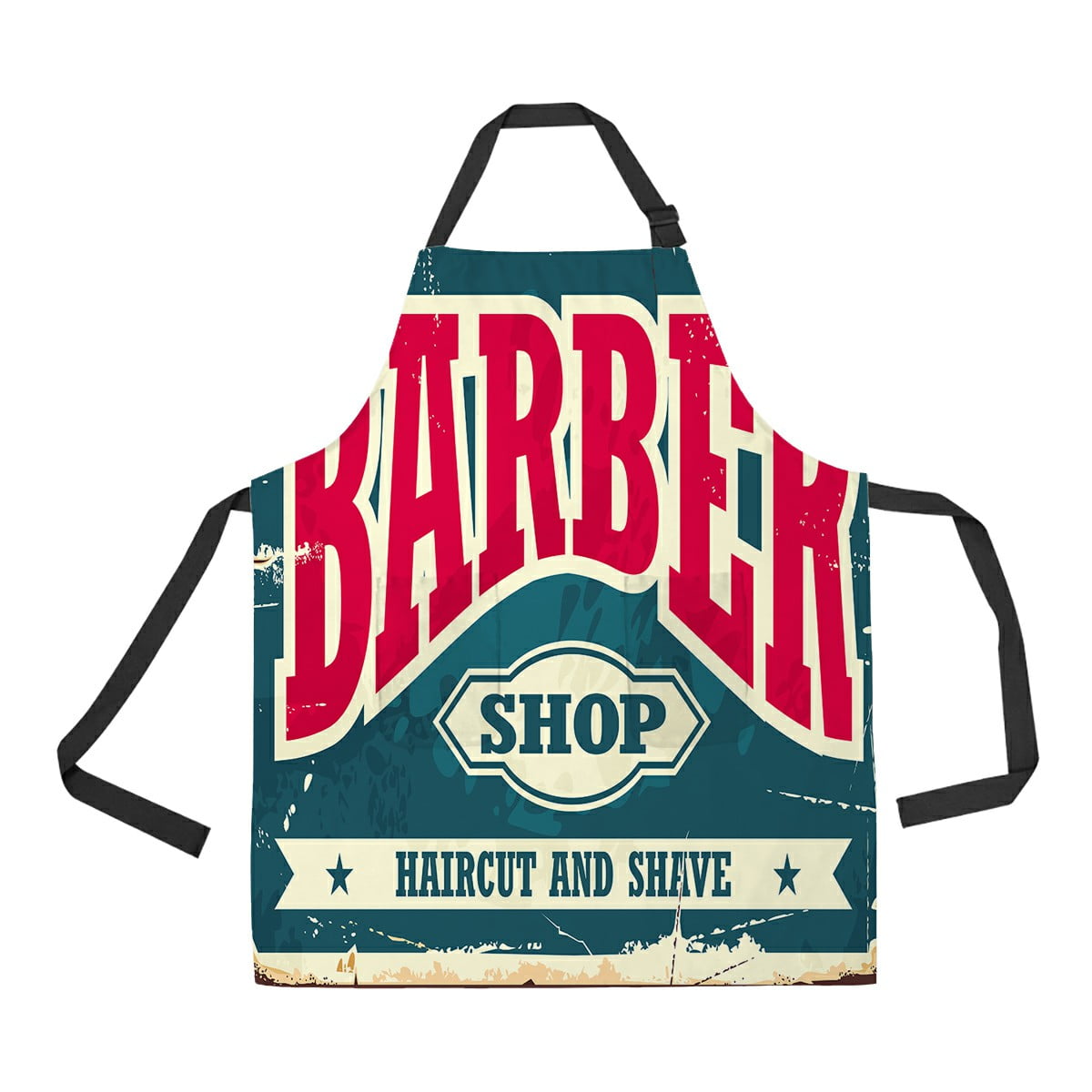 ECZJNT Barber Shop Adjustable Bib Kitchen Apron with Pockets for Women