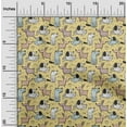thumbnail image 2 of oneOone Viscose Chiffon Medium Yellow Fabric Dog Quilting Supplies Print Sewing Fabric By The Yard 42 Inch Wide, 2 of 6