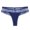 Dark Blue, variant on Scyoekwg Women'S Thong Panties Breathable Underwear Comfortable Briefs Solid Color Soft Cheeky Panties Lace Briefs Hollow Out Underpants Underpants Wine M