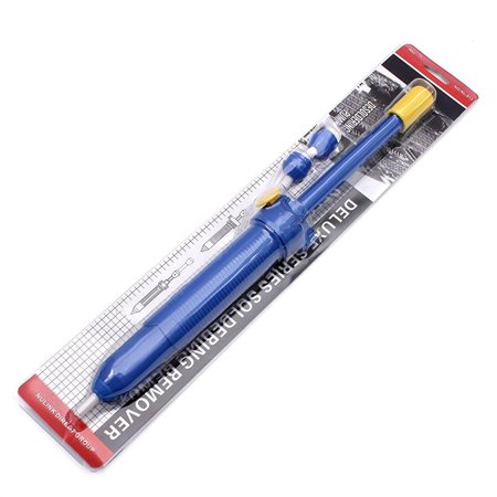 Nulinkâ„¢ Deluxe Series Desoldering Pump Solder Iron Remover Sucker Hand Tool [Blue, Plastic]