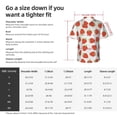 thumbnail image 3 of Strawberry Men'S 3d Print Casual Button Down Shirts, Novelty Hawaiian Short Sleeves Xl, 3 of 8