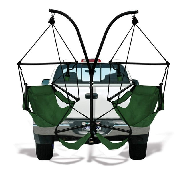 Support d'Attelage de Remorque et 2 Chaises Hammaka Tan Combo - Tiges en Aluminium