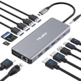 thumbnail image 1 of Estación de acoplamiento USB C para portátil con doble monitor 14 en 1 FALWEDI, 1 of 7