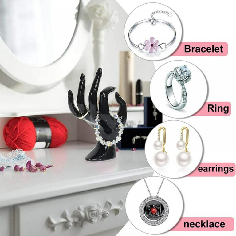 Hand Form Ring Holder Jewelry Display Organization Rack Bracelet