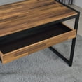 thumbnail image 4 of Furniture of America Mylyn Transitional 50.38 in Steel Portable Writing Desk, Sand Black/Natural, 4 of 5