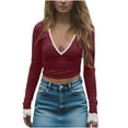 thumbnail image 5 of My Items BeiFu Sweaters for Women Pullover with Front Pocket Lounge Tops Winter Clothing Tall Womens Sweaters Long Sleeve Shirts, 5 of 6