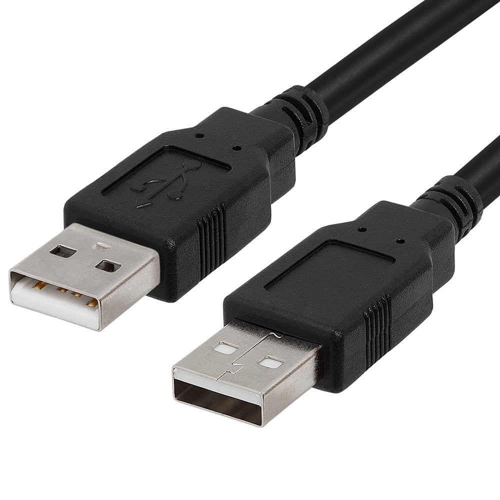 USB to USB Cable 6ft USB A to A Male to Male USB 2.0 Cable Data Transfer USB Cord for Laptop,PC,USB Hub,Hard Drive,Laptop Cooler - Black