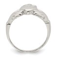 thumbnail image 2 of 925 Sterling Silver Claddagh Ring Celtic, 2 of 10