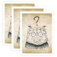 thumbnail image 1 of Toystoory 3 piezas de decoración de arte de pared, adornos para el hogar, pinturas de gatos para paredes de escenas interiores Decoración del hogar Toystoory HA011395-00, 1 of 6