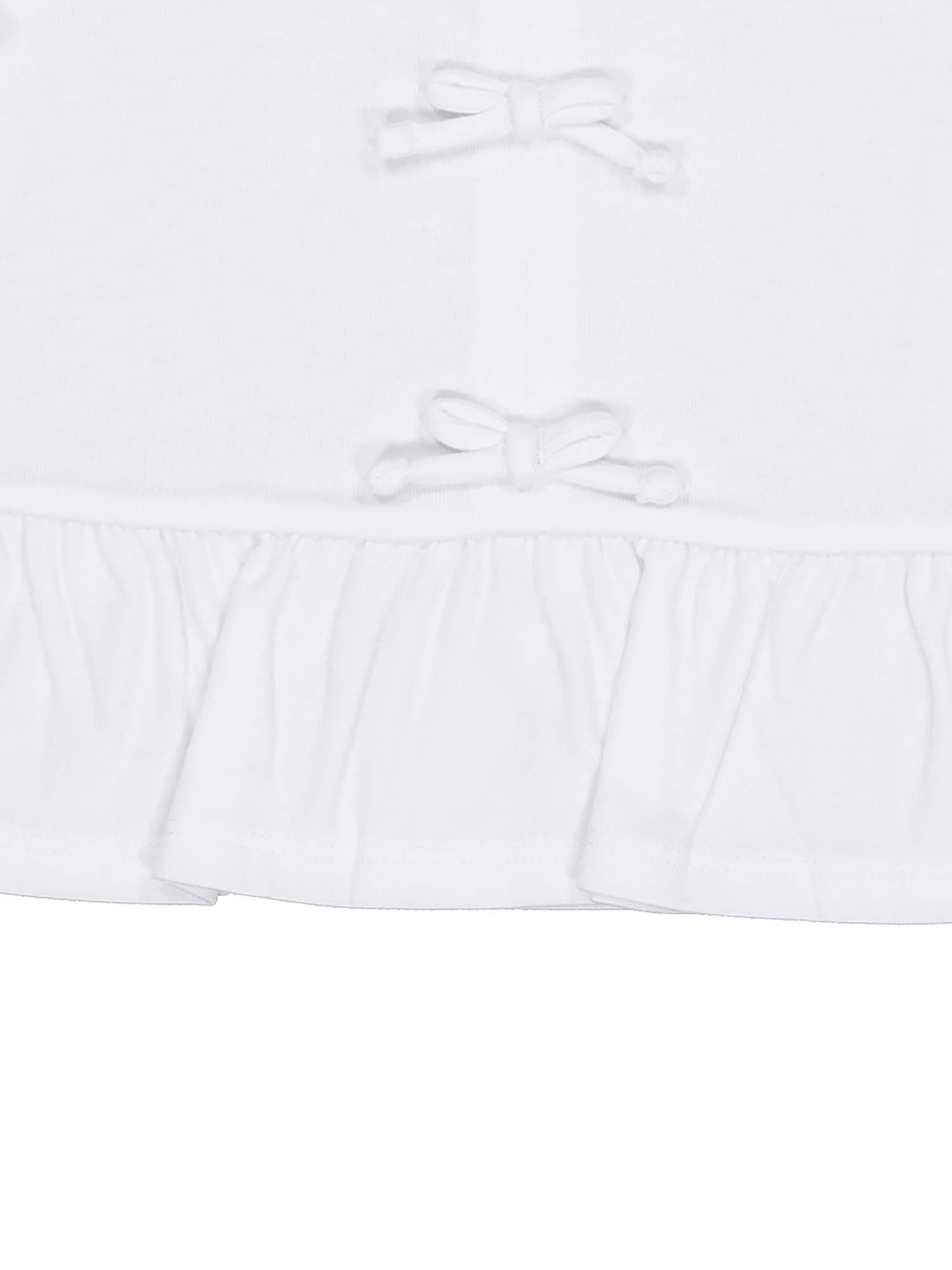 Wonder Nation Girls Short Sleeve Bow Front Top, Sizes 4-18 & Plus