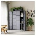 thumbnail image 2 of Metal Storage Locker for Employees,6 Door Lockable Steel Organizer Cabinet for Work,School,Gym,Home,Office,Staff,Kid Room (6 Door-Black Gray), 2 of 6