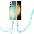 thumbnail image 2 of for Samsung Galaxy S22 Crossbody Strap Phone Case, Anti-Fall Pattern Clear Design Transparent Soft & Flexible TPU Drop and Shockproof Protective Cover with Adjustable Nylon Neck Strap, Keep Smile, 2 of 7