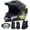 Multicolor, variant on AUTOA Motorcycle Helmets for Adults and Kids, Dirt Bike Helmet with Goggles, Gloves, Mask, Sun Visor Snowmobile, ATV Off Road Helmet DOT Approved, Black, XL