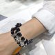 thumbnail image 4 of Pulsera de bola con patrón de amor con alas de elefante con cuentas bohemias simples, 4 of 5