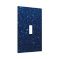 thumbnail image 6 of Zufioo Sparkling Blue Glitter Print Switch Wall Plate, Dustproof and Heat-resistant Decorative Wall Switch Cover, Suitable for Residential and Commercial Areas-Mid-size, 6 of 8