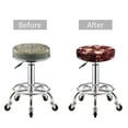 thumbnail image 4 of Cauagu African Women A Print Round Stool Covers,Seat Cushion for Round Bar Stool Chair Seat Cover for Bar Round Chair Fits for 12/13/14in Bar Stool Cushion, 4 of 7