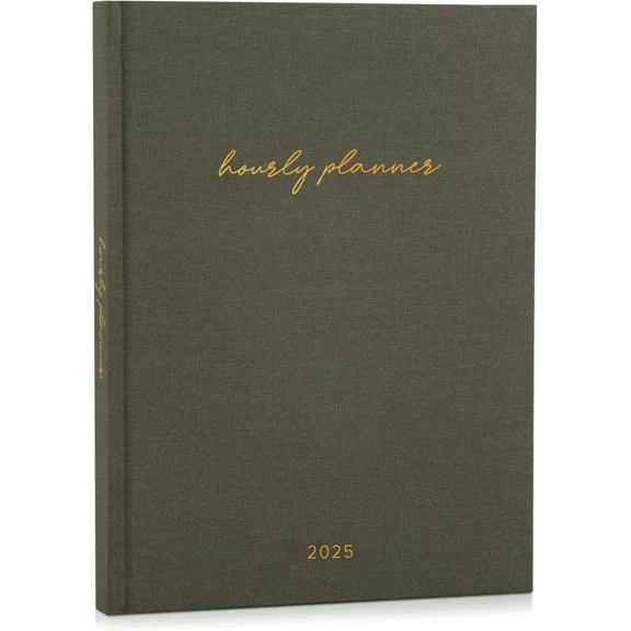 Beautiful 2025 Appointment Book Planner - Sturdy Linen Daily Planner & Weekly Ca