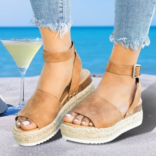 Sandalias informales para mujer, zapatos de punta abierta a la moda, regalo de temperamento para amigos y familiares