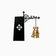 thumbnail image 2 of Patchwork Ghost Bookends, 7.87 x 5.91 In Vintage Dark Halloween Shelf Decor for Study Bedroom Cafe Bookstore Reading Nook Display, 2 of 6