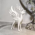 thumbnail image 3 of PEIBang Christmas Reindeer Figurines Tabletop Decorations,Christmas Reindeer Decor with Wings Deer Statue for Xmas Party Home Mantel Shelves Decor, 3 of 5