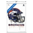 thumbnail image 3 of NFL Denver Broncos - Drip Helmet 20 Wall Poster with Wooden Magnetic Frame, 22.375" x 34", 3 of 5