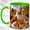 Green, variant on Barnyard Chicken Coffee Mug, Country Farm Mug, Ceramic 11 oz