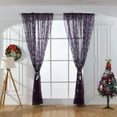 thumbnail image 2 of Festive Snowflake Voile Window Curtain for with Sheer Drape Panel, 2 of 5