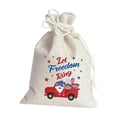 4th of July Linen Drawstring Bags 10Pcs – Patriotic Red White Blue ...