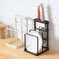 thumbnail image 2 of Yeacher Knife Block with Cutting Board Holder Chopping Board Organizer Kitchen Knife Rack Pot Lid Holder Kitchen Drying Rack Pot Cover Storage Stand Kitchen Countertop Organizer, 2 of 7