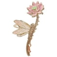thumbnail image 4 of Pinza de pelo de metal con forma de flor de loto, antideslizante, accesorio para el cabello para mujer, 4 of 8