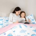 thumbnail image 4 of Manfei Cute Blue Bowtie Twin Comforter Sets,Kawaii Bowknot Bedding Set,Pink Reversible,2pcs,1 Comforter and 1 Pillowcase, 4 of 7
