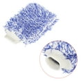 thumbnail image 5 of Uxcell Blend Washable Scratch Free Dusting Gloves Microfiber Wash Mitt, Blue White 3 Pack, 5 of 5