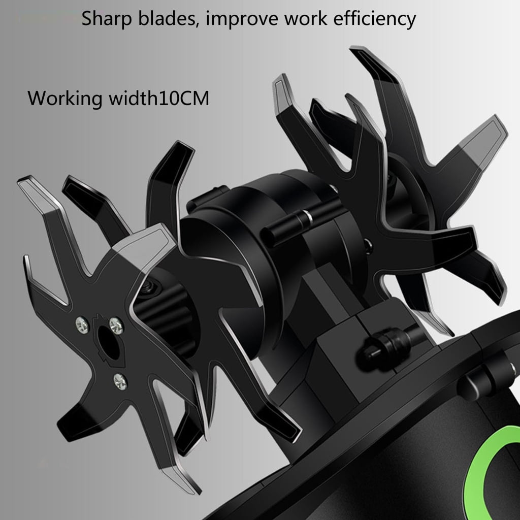 Miiottaa Electric Loosening Machine Household Cultivator Plowing Turning Machine Weeding Turning Machine Rotary Tiller Tool