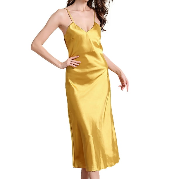satin spaghetti strap nightgown