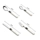 thumbnail image 2 of Juego de cubiertos de 4 piezas casa de campo shabby chic diseño en relieve decorativo marfil acero inoxidable Zhivalor WXOTTO-CWY-0350, 2 of 5