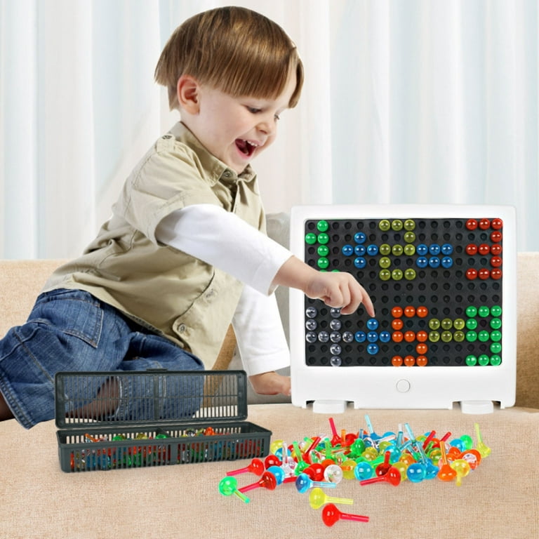  Creative Light Up Board for Kids with 360+ Pegs and 10