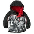 thumbnail image 2 of ZeroXposur Infant Baby Boy's Red Abstract Puffer Jacket Coat w/Hat & Mittens (12 Months), 2 of 4