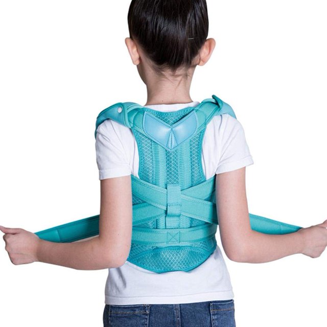 Correcteur de Posture pour Enfant, Attelle de Correction Lombaire Réglable à 4 Niveaux, Attelle de Correction de Posture pour Réguler la Posture Assise et Soulager les Douleurs Dorsales (2)
