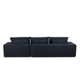 thumbnail image 2 of Alexent L-Shaped Modular Modern Sofa, 108” Deep Seat Lounge Sofa for Living Room Bedroom, Blue - Right, 2 of 8