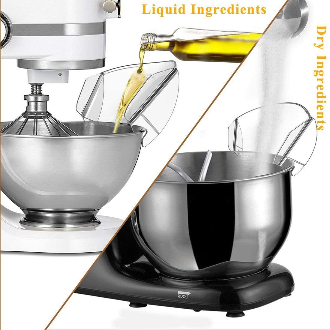 Electric Mixer Accessories Universal Pouring Chute Pouring Guard For Stand  Mixer, Quick & Secure Online Checkout