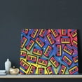 thumbnail image 3 of Kdxio Vintage Audio Cassettes Pattern Canvas Wall Art for Living Room Wall Decor for Bedroom Bathroom Modern Framed Canvas Art Prints Ready to Hang,Horizontal, 3 of 6