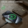 thumbnail image 3 of ELEHOLD Case for iPhone 14 Pro, Magnetic 2 in 1 Detachable Leather Wallet Case with Card Holder & Stand,Coffee, 3 of 6