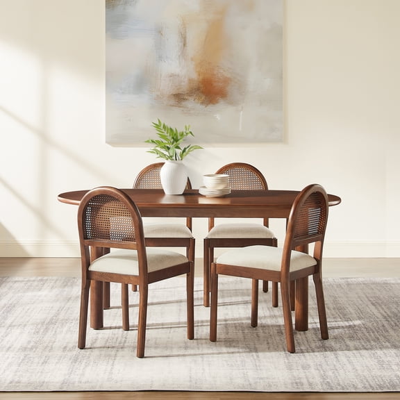 Crosley Furniture Kennedy 5-Piece Dining Table in Walnut