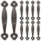 thumbnail image 1 of GOOHOCHY 10 tiradores y pomos vintage de aleación de zinc para cajones de estilo rústico industrial para armarios, armarios y muebles de cocina., 1 of 8