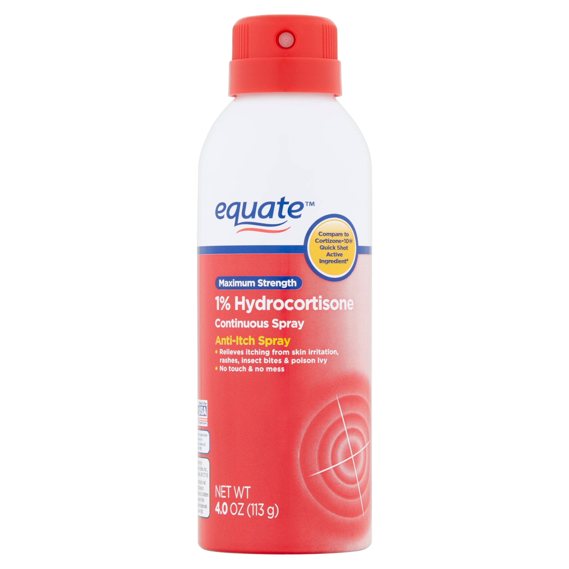 Equate Maximum Strength Anti-Itch Continuous Spray, 4.0 oz