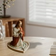 thumbnail image 6 of Mary Rosary Holder Elegant Our Lady Prayer Rosary Box Religious Gift Catholic Devotional Display for Bedroom Living Room Office Desktop Decoration with Jesus Heart Statue Tray, 6 of 6