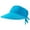 Blue, variant on Womens Sun Visor Hat Wide Brim Summer UPF 50+ UV Protection Beach Sport Cap (Dark Blue)