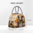 thumbnail image 2 of Fotbe Bucket Flower Cow Bolsa de Almuerzo con Estampado, Lonchera Aislada, Contenedor de Comida Reutilizable Tipo Cooler a Prueba de Fugas, 2 of 6