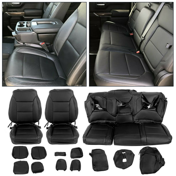 Ecotric For 2019 2020 2021 Chevy Silverado Lt Black Factory Style Full Kit Seat Covers Com - Seat Covers For 2020 Chevrolet Silverado 2500